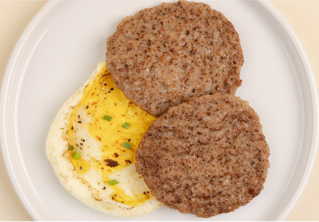 1 Egg Patty & 2 Maple Sausage