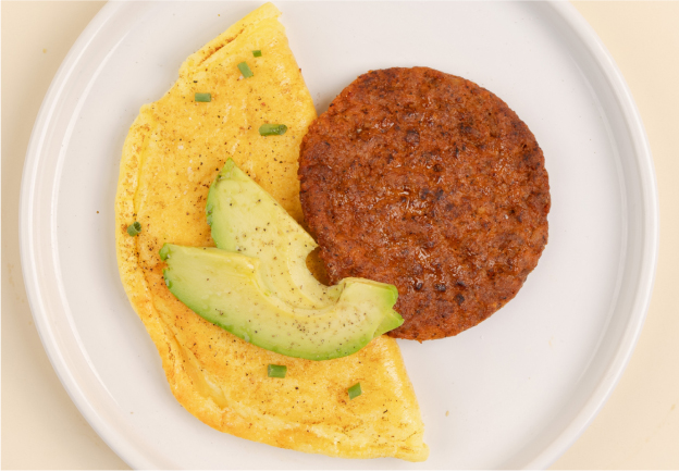 Cheddar Omelet and Chorizo