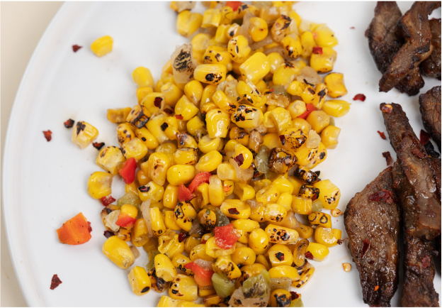 Seasoned Sweet Corn and Peppers