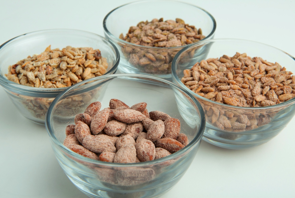 Healthy seasoned nuts and seeds can help you lose weight easily-- try Personal Trainer Food Almonds, Sunflower Seeds, or Pumpkin Seeds!