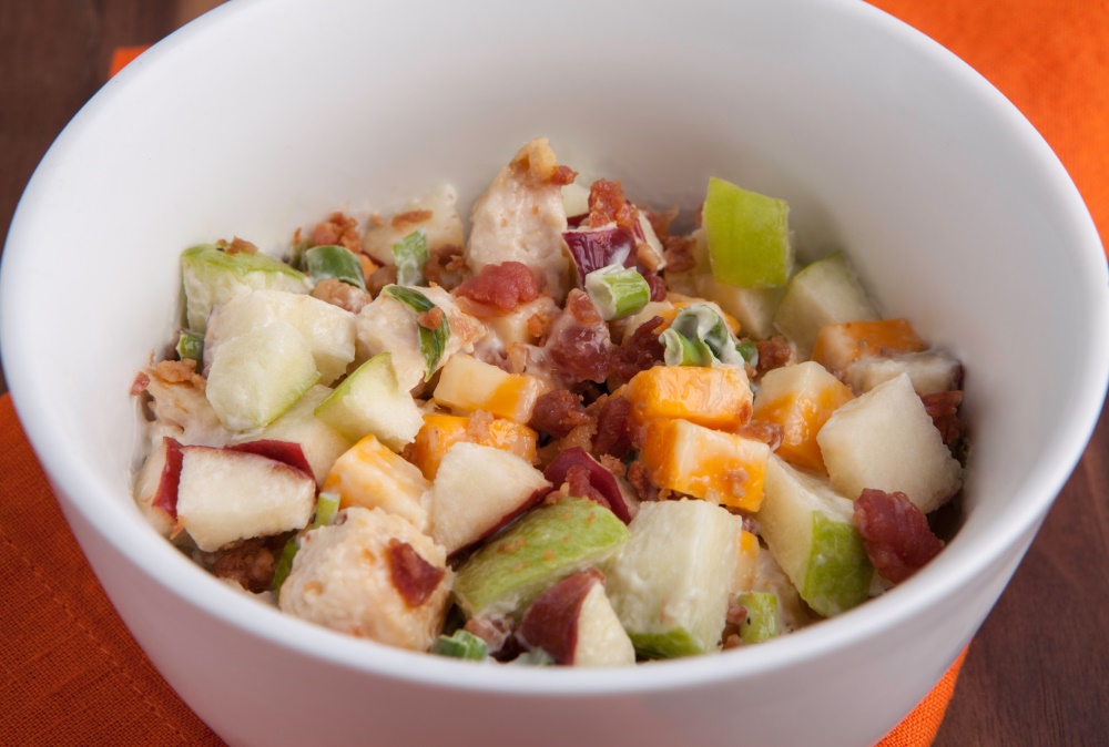 Lose fat from your tummy, hips, and thighs with this Bacon and Cheddar Chicken Salad.