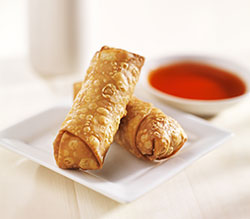 Breakfast Egg Roll with Soy Ginger Sauce