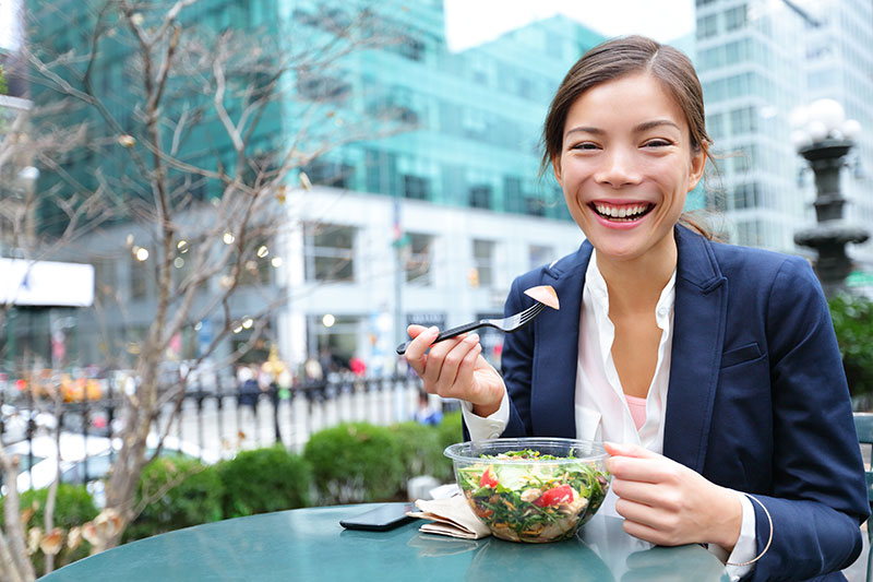 Salad bowls are a terrific and easy low-carb lunch hack and can be made in 3 minutes or less!