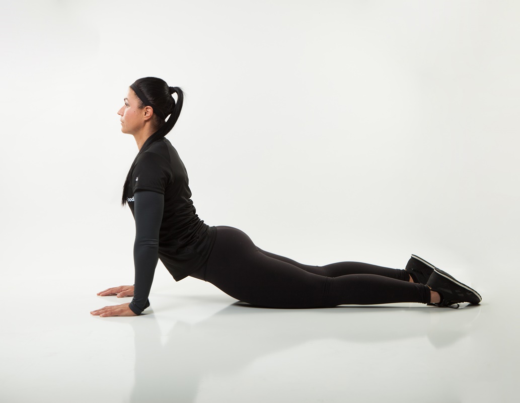 An updog or upward-facing dog is an excellent way to open your chest and torso and is one of the best stretches you can do.