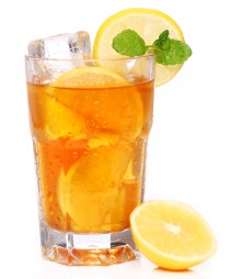 Black tea on ice is a cool tummy-toning drink to sip on.