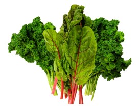 A bunch of lovely fat-burning dark leafy greens.