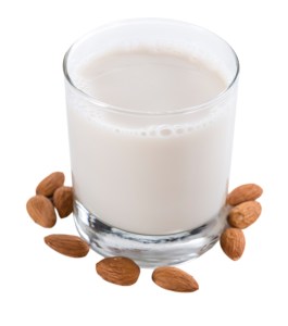 A glass of vanilla almond milk might not be a healthy choice.