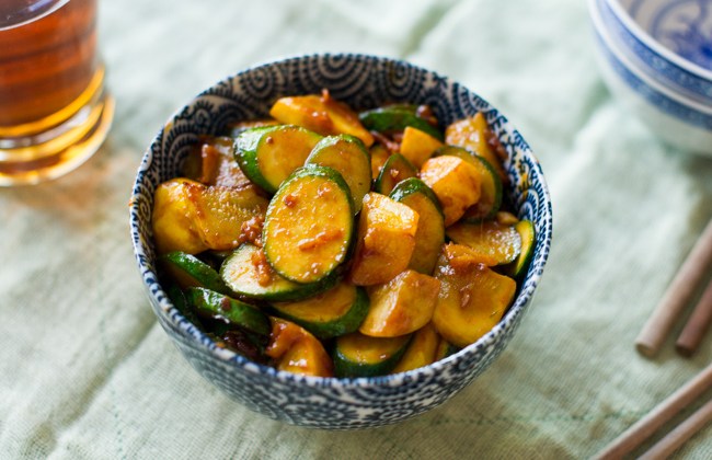 Sriracha Yellow Squash & Zucchini