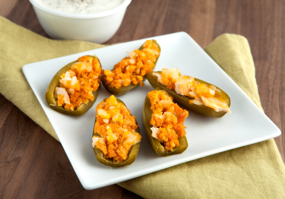 Try this fun low-carb recipe for low-carb stuffed jalapeno poppers from Personal Trainer Food today!