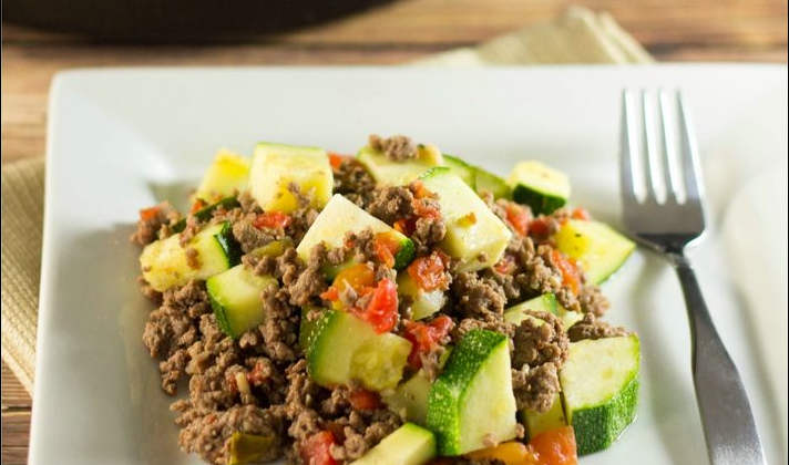 Mexican Zucchini and Beef